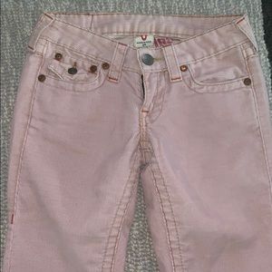 true religion cordaroys!!! light pink color!💗